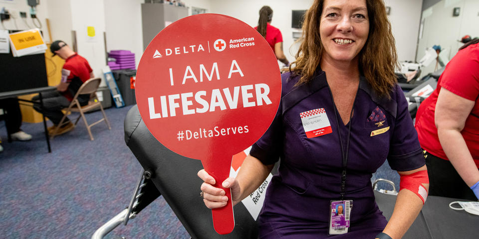 Delta Ranks Delta ranks as No. 1 corporate blood drive sponsor with the American ...