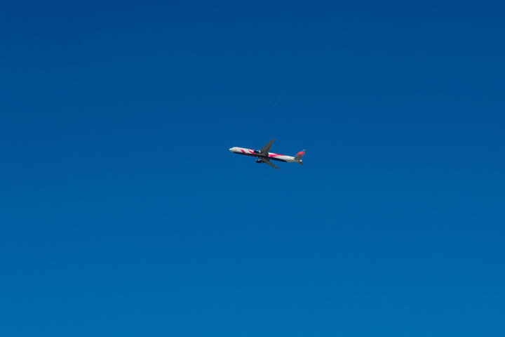 Delta's Breast Cancer One charter flight in the sky
