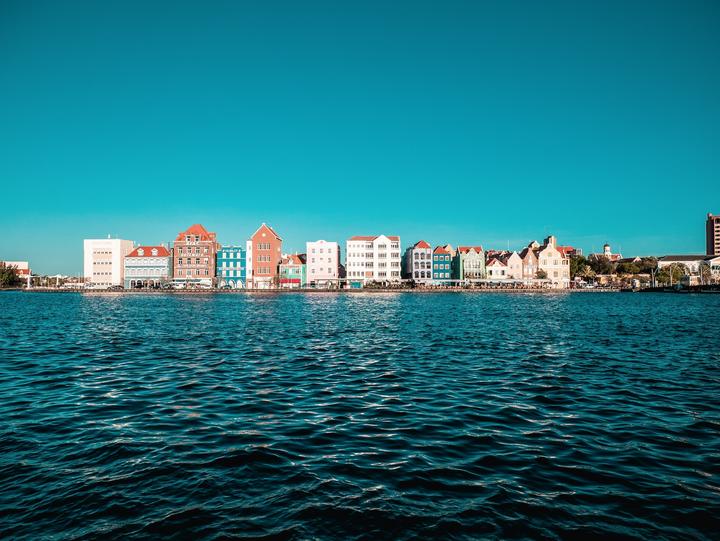 Houses along the waterfront of Curacao's capital, Willemstad