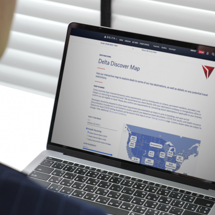 Delta Discover Map
